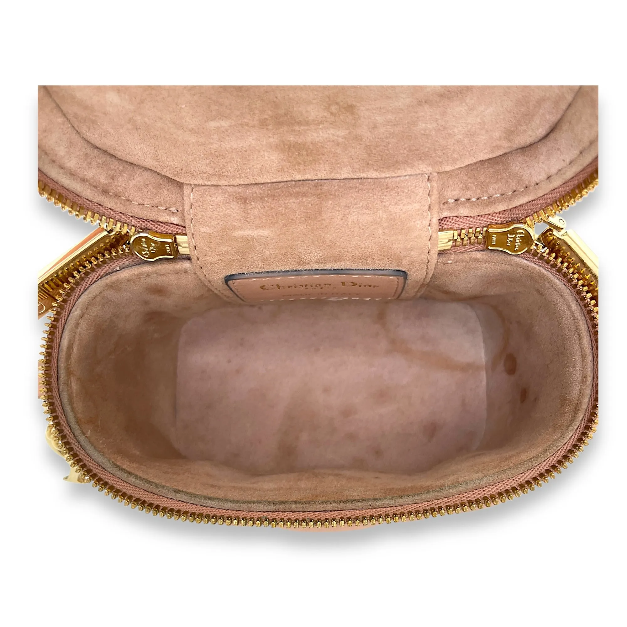LADY DIOR Micro Vanity bag in Lambskin, Gold Hardware