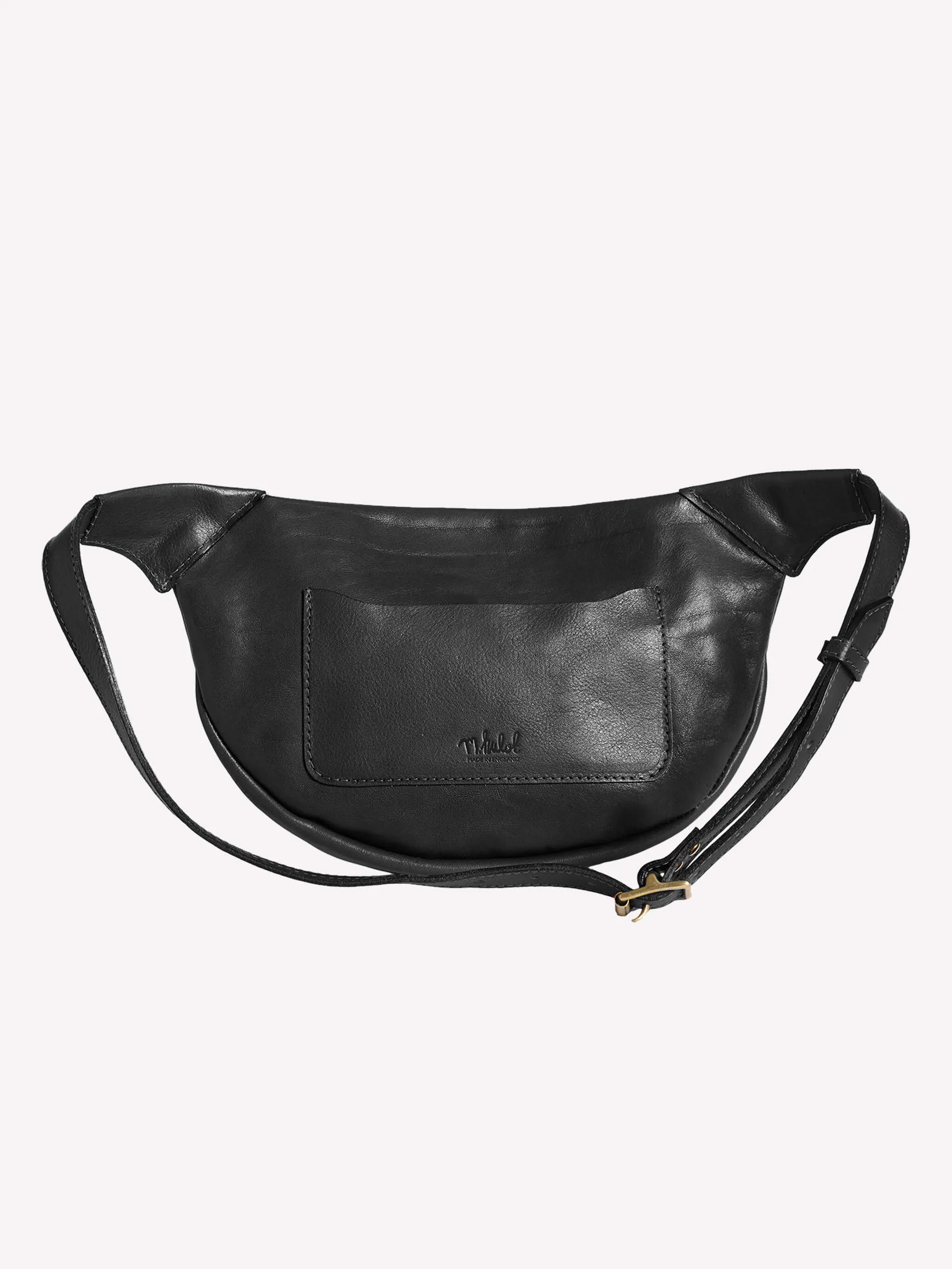 Loe Leather Bum Bag - Black