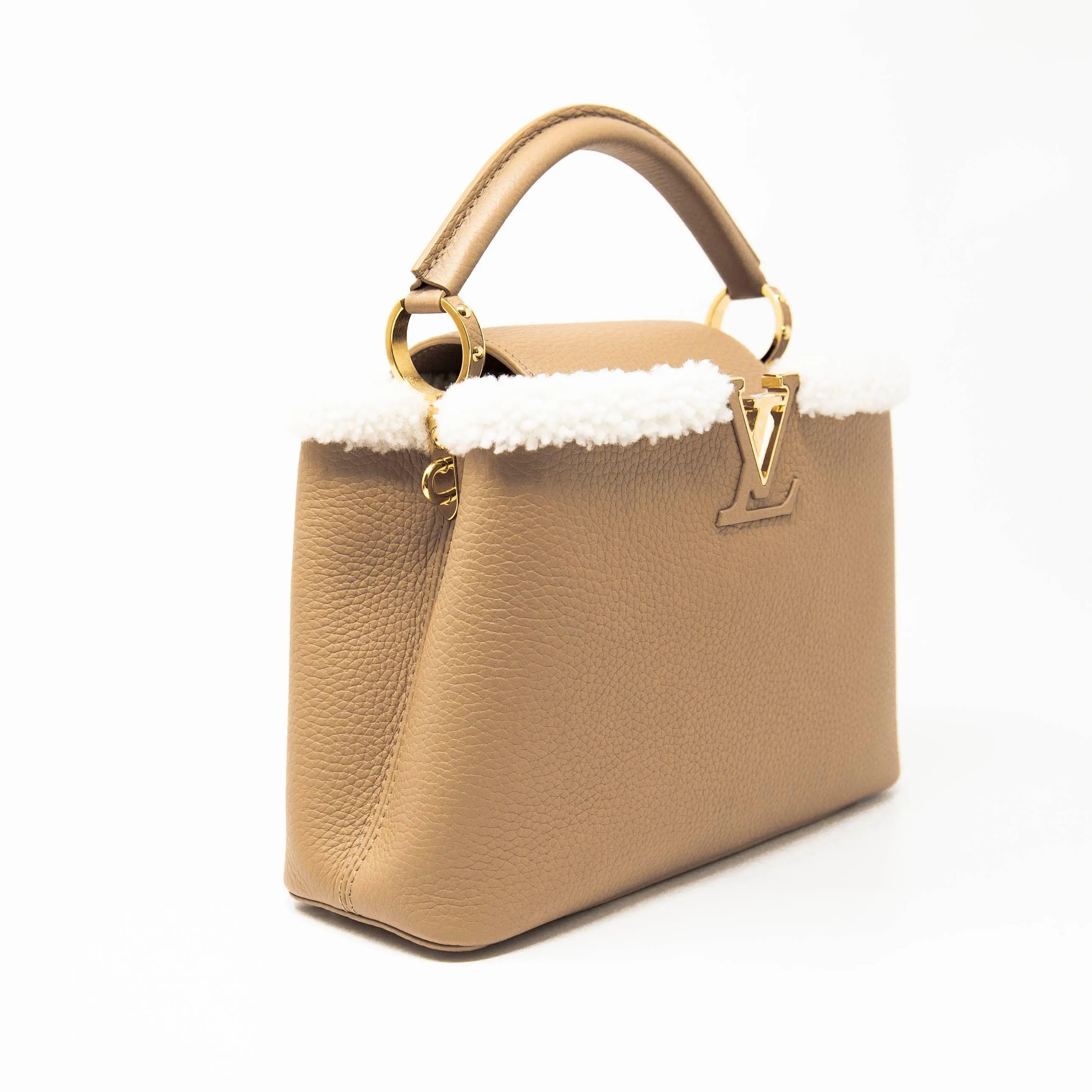 Louis Vuitton Shearling Capucines BB