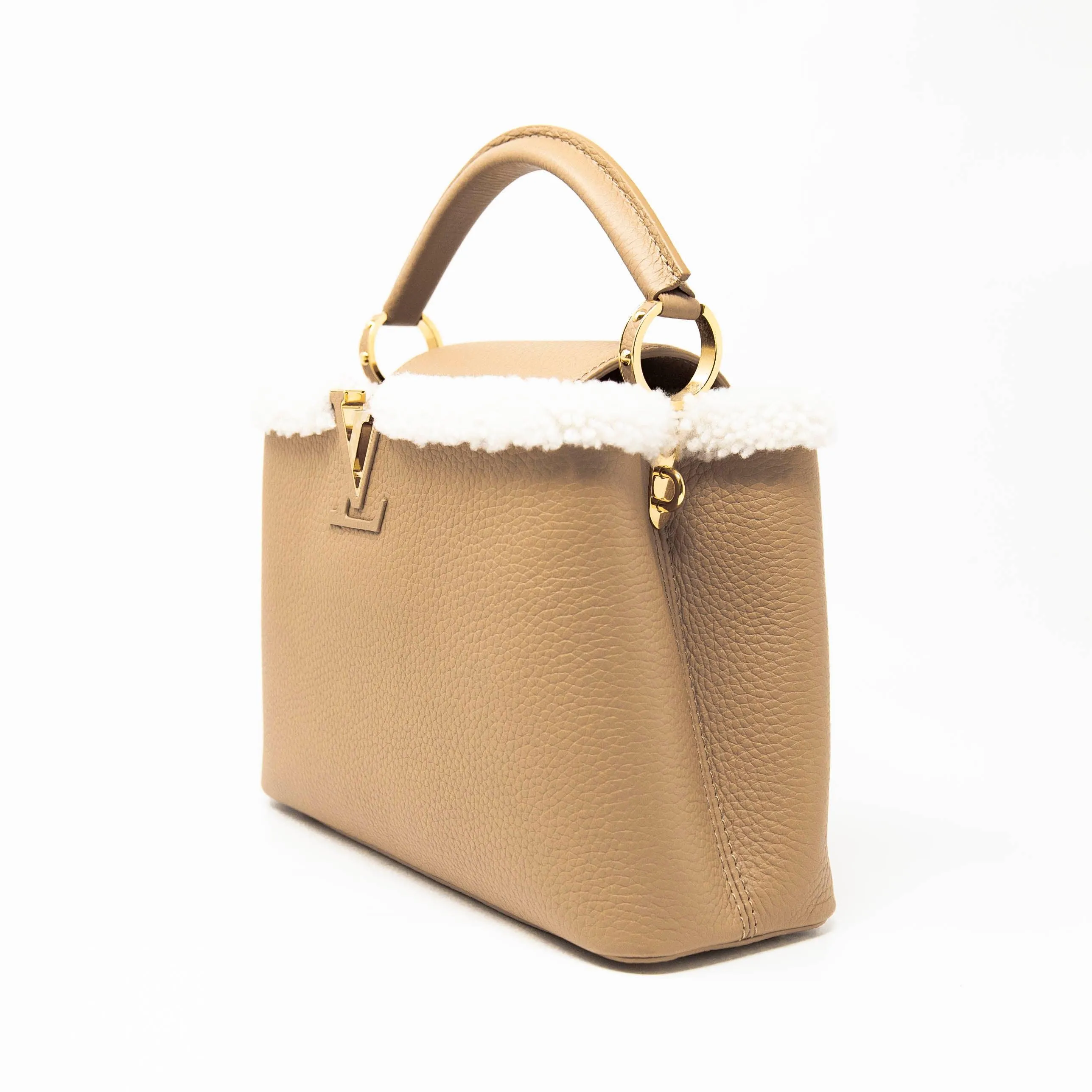 Louis Vuitton Shearling Capucines BB