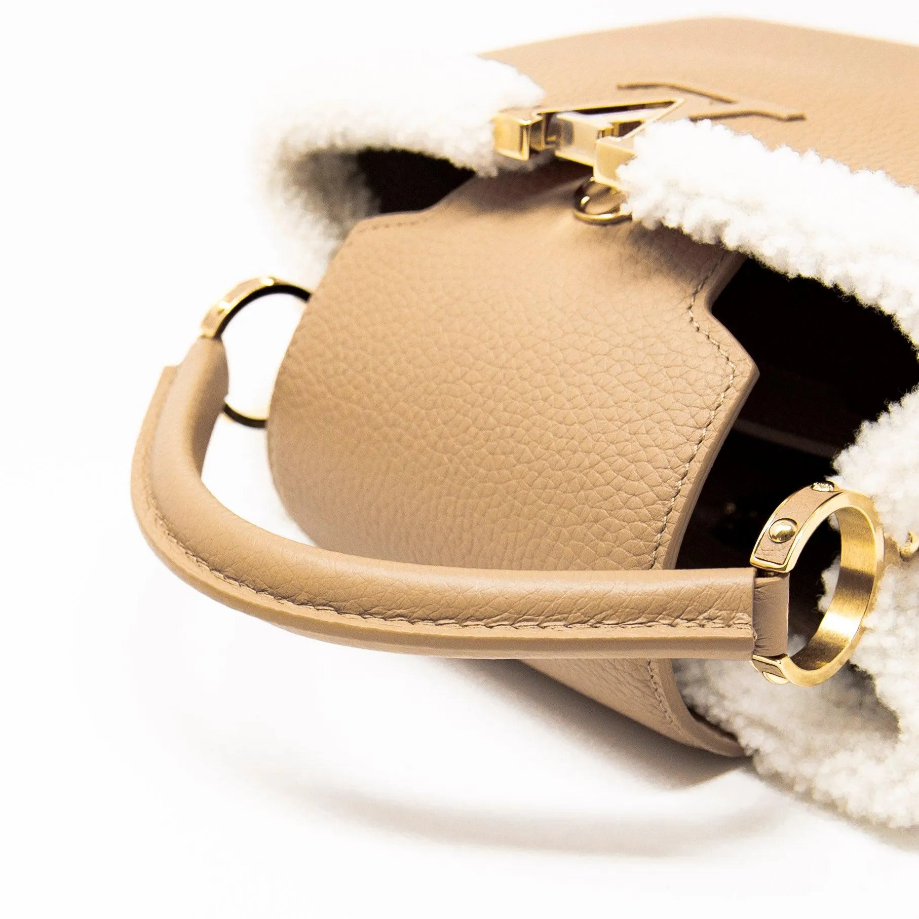 Louis Vuitton Shearling Capucines BB