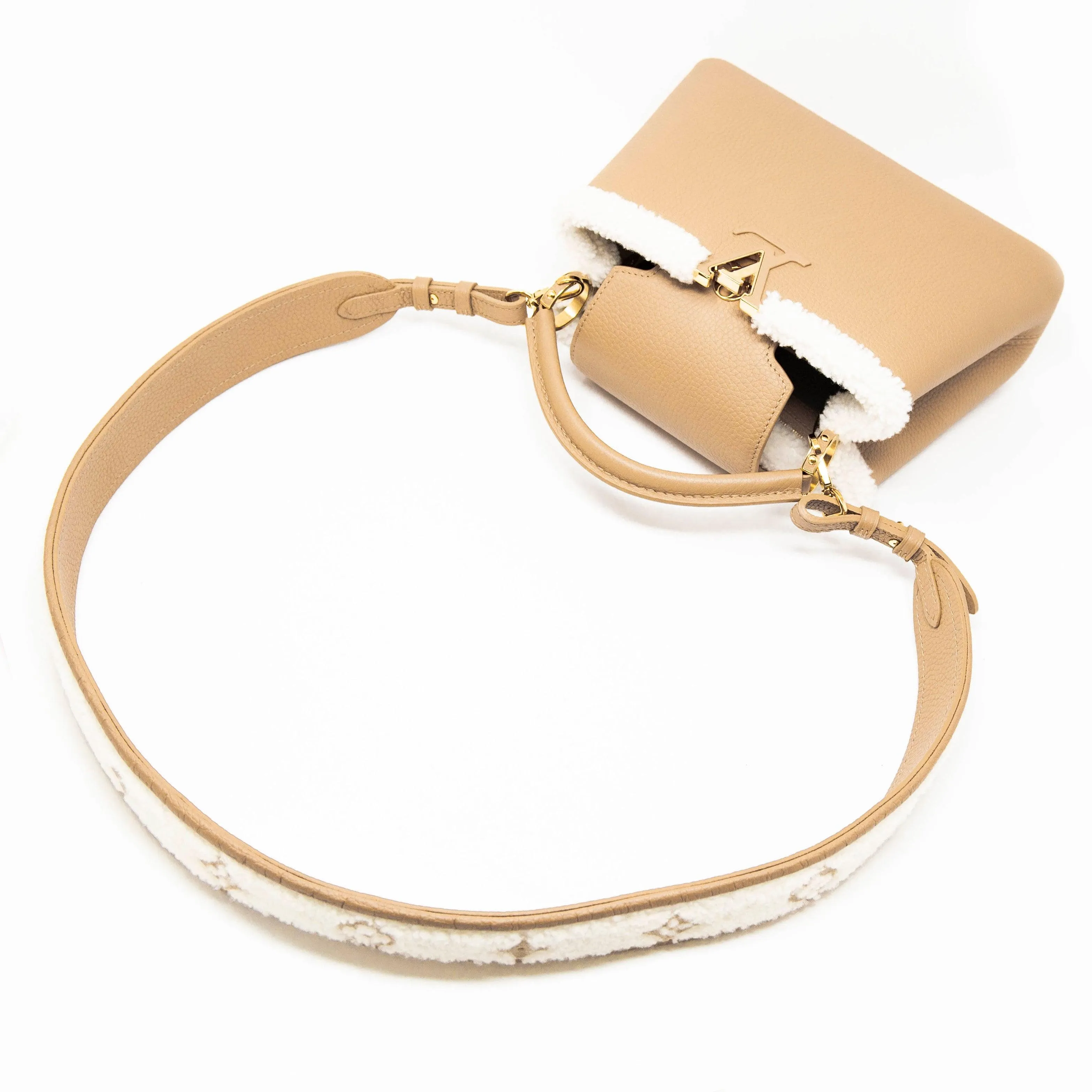 Louis Vuitton Shearling Capucines BB