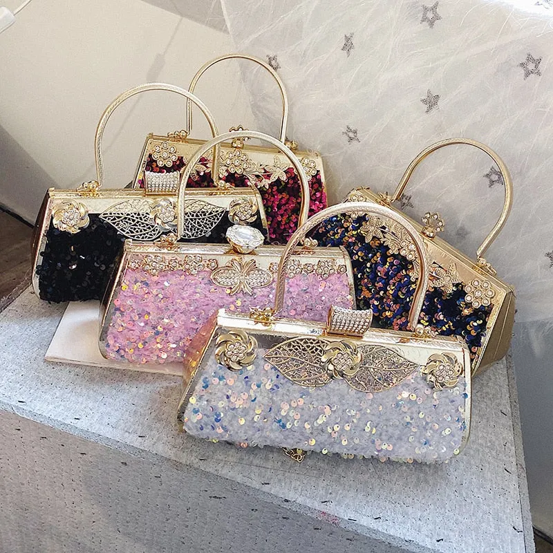 Luxury  Sequin Clutch Evening Bag 26