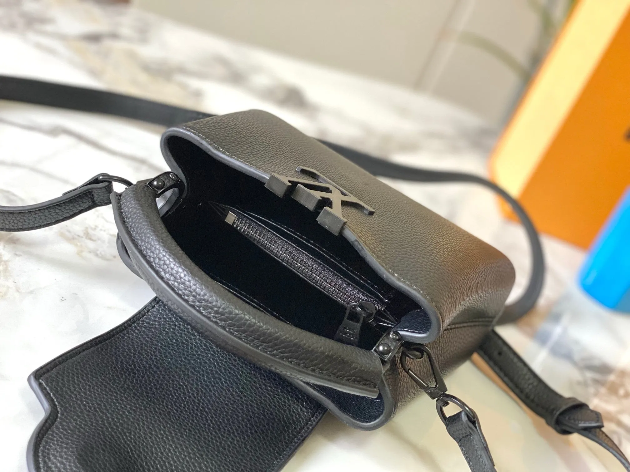 LV Capucines In Matte Taurillon Leather Bag