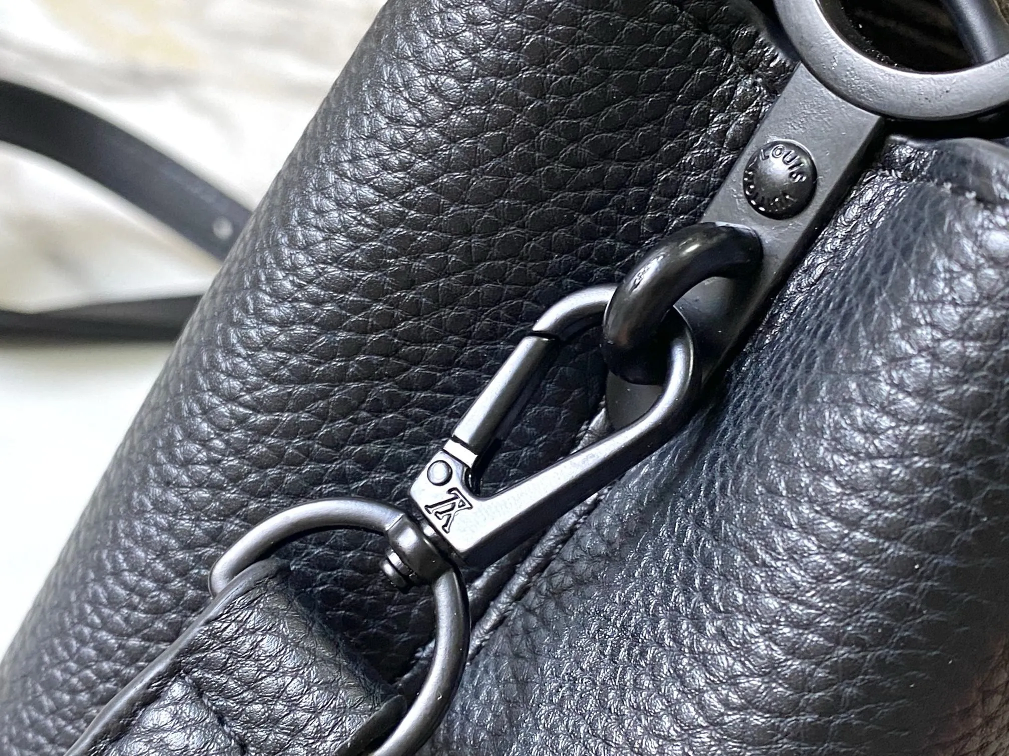 LV Capucines In Matte Taurillon Leather Bag
