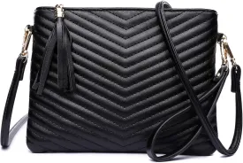 LYPULY Small Crossbody Bags for Women, Trendy Vegan Leather Shoulder Purses, Clutch Wallet with Wristlet Strap