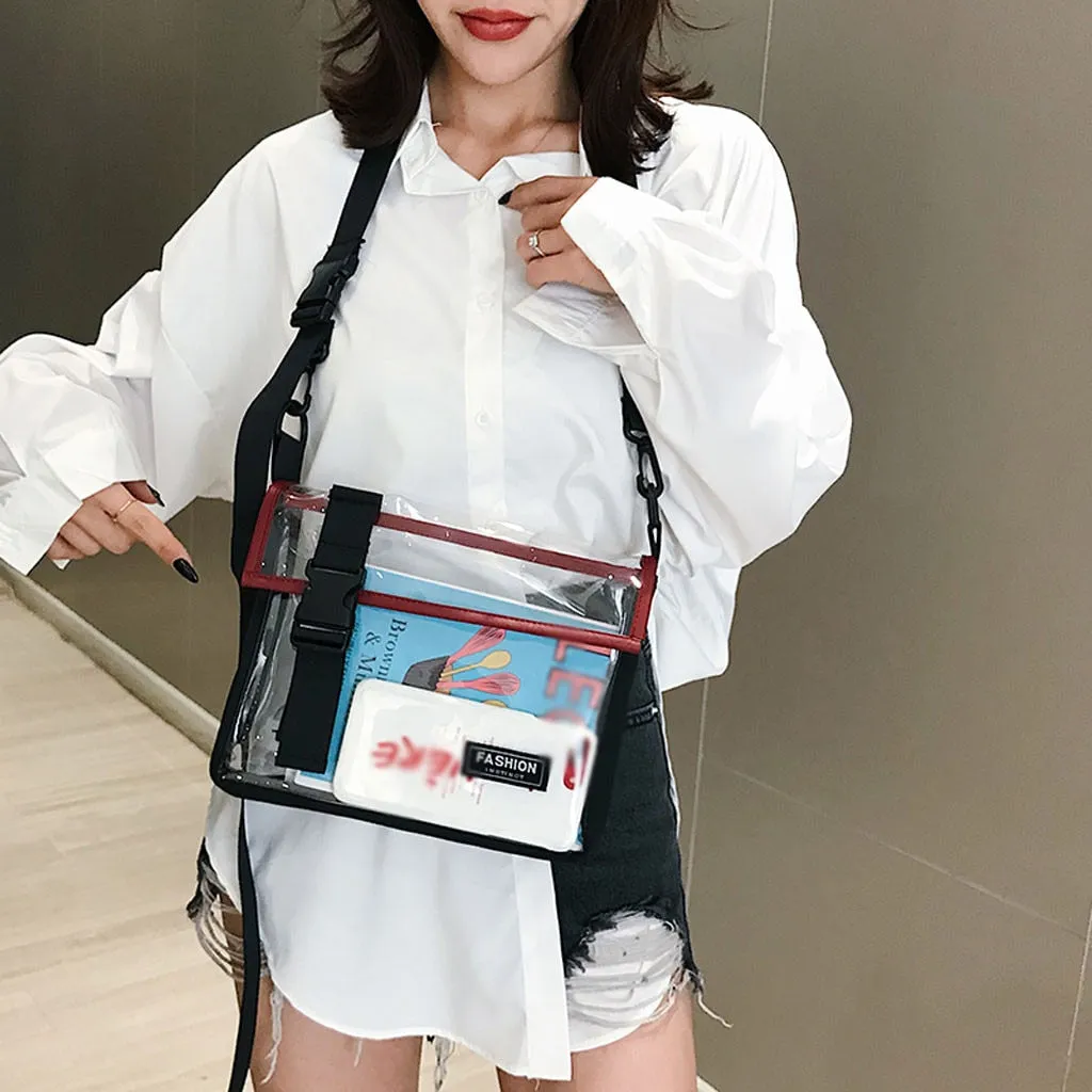 Messenger Bag Transparent - Street Shoulder Messenger Bag