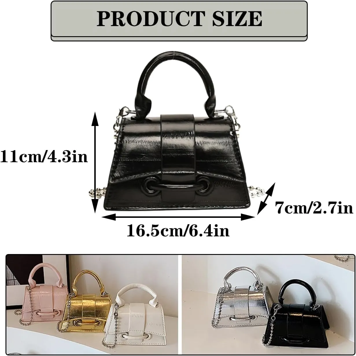 Mini Crossbody Bags Women's Y2K Purses Top Handle Crossbody Bag Clutch Shoulder Handbag for Cocktail Party Prom Wedding