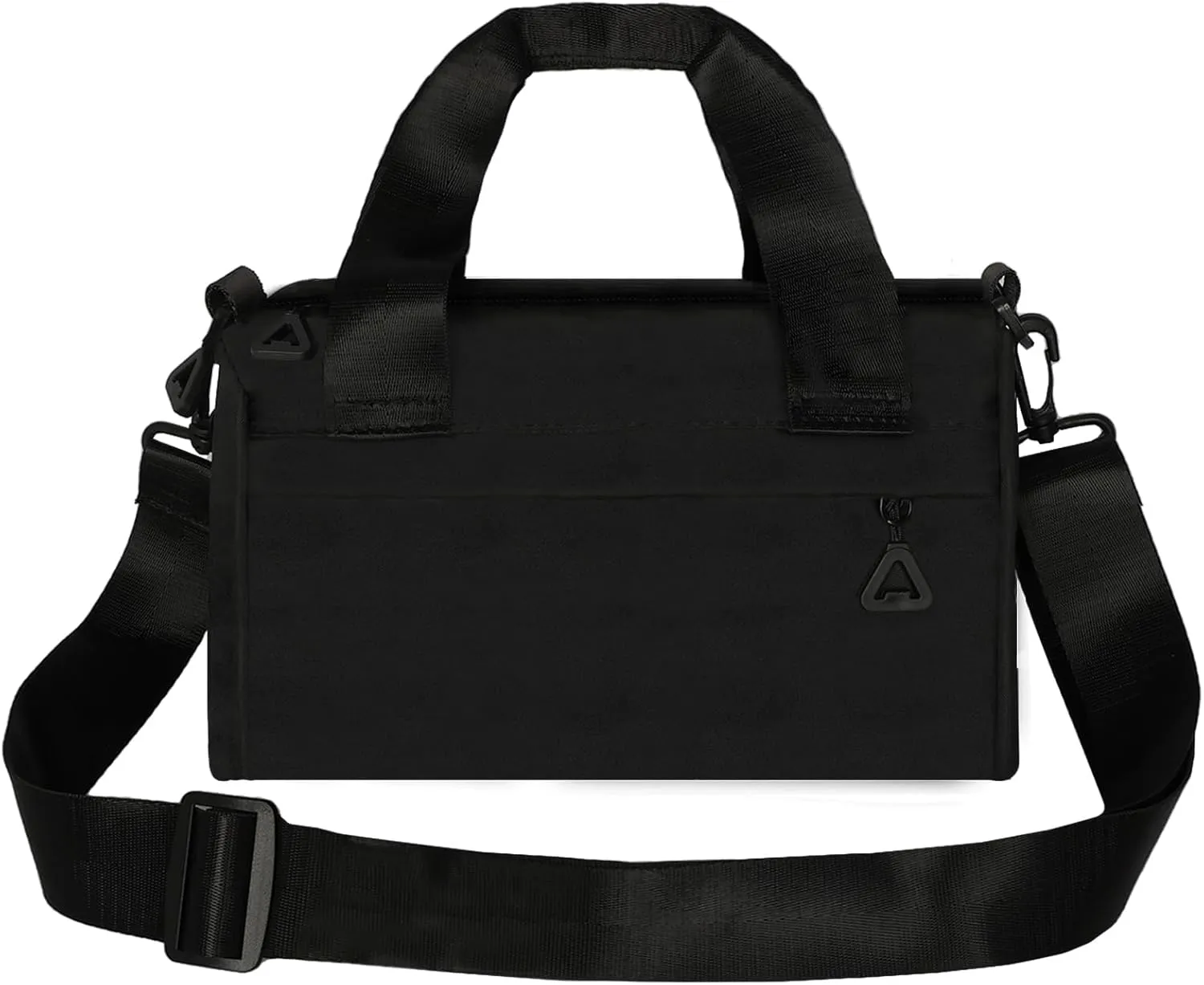 Mini Gym Bag Sport Bag Adjustable Small Duffle Bag Detachable Strap Gym Tote for Women Men Portable Fitness Shoulder Bag for Sports Travel (Black)