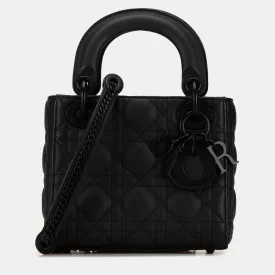 Mini Ultra Matte Calfskin Cannage Lady Dior