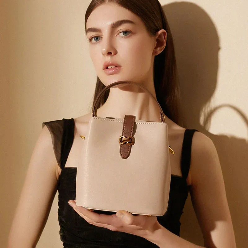 Mugrs™ Leather Bucket Bag Crossbody Bag Handbag Advanced Simplicity