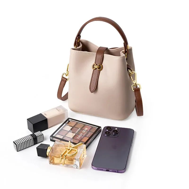 Mugrs™ Leather Bucket Bag Crossbody Bag Handbag Advanced Simplicity