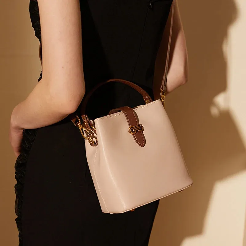 Mugrs™ Leather Bucket Bag Crossbody Bag Handbag Advanced Simplicity