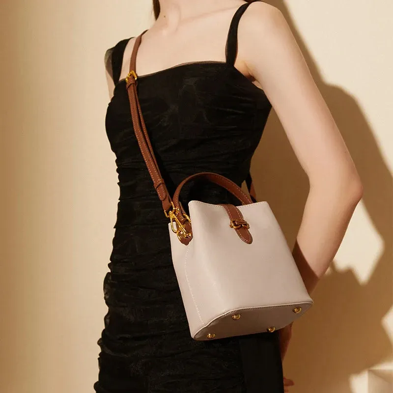 Mugrs™ Leather Bucket Bag Crossbody Bag Handbag Advanced Simplicity