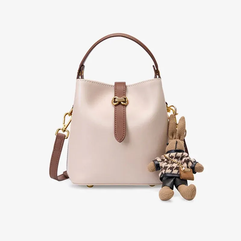 Mugrs™ Leather Bucket Bag Crossbody Bag Handbag Advanced Simplicity