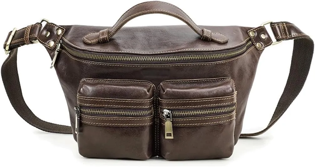 Multi-functional Men's Cross-body Bag Multi-training Bag Universal Leather Fanny Pack