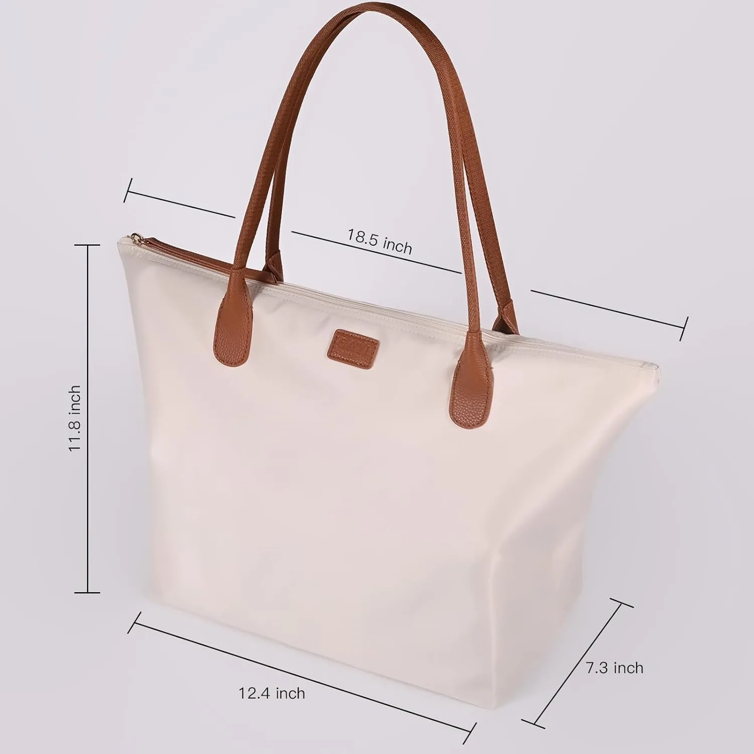 Nylon Tote Bag for Women, Large Foldable Weekend Hobo Purses for Women, Shoulder Tote Handbags with Zipper