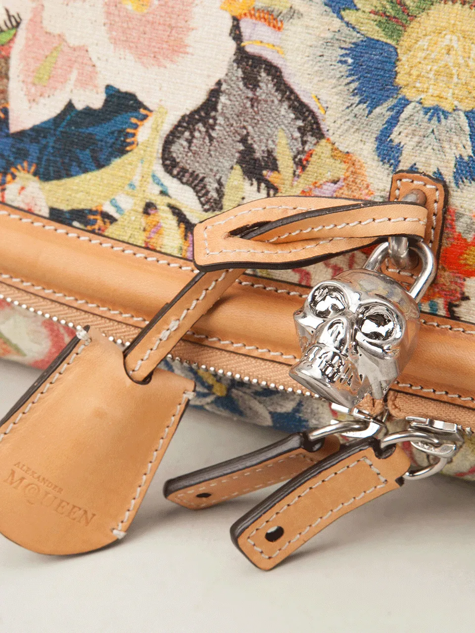 Padlock Rose Print Clutch