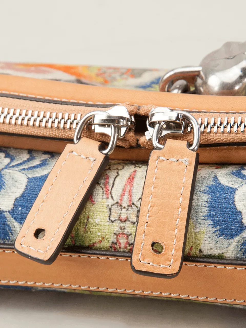 Padlock Rose Print Clutch