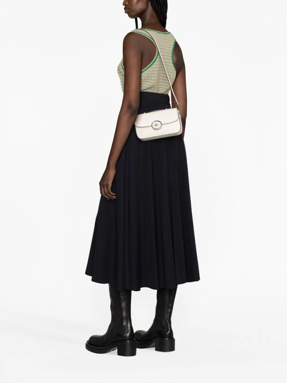 Petite Mini GG Shoulder Bag White