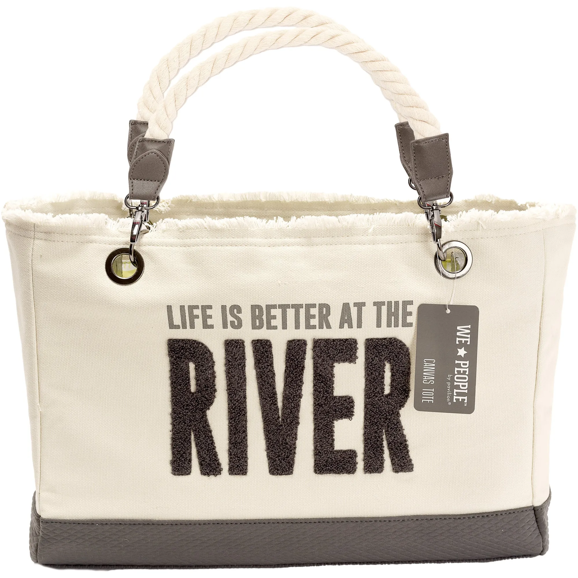 River 21" x 12" Canvas Tote