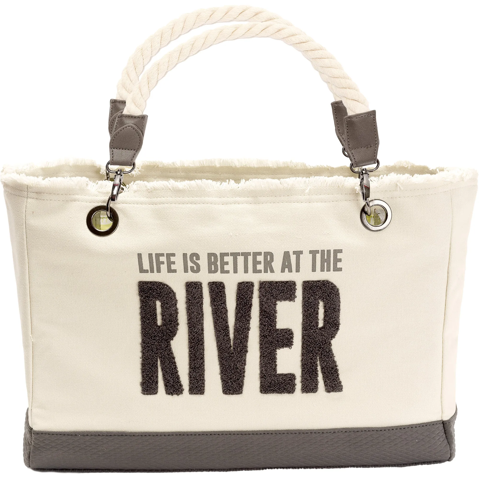 River 21" x 12" Canvas Tote