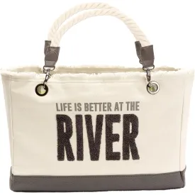 River 21" x 12" Canvas Tote