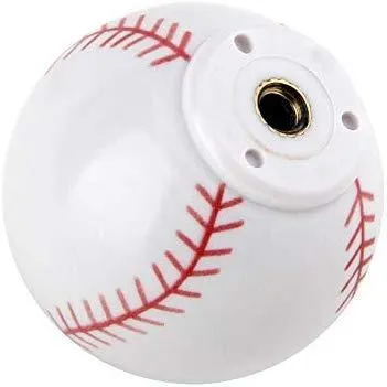 Silverline K0001-RW-BP Cabinet Hardware Knob 1-1/4" Baseball Sports Wardrobe 10 Pack