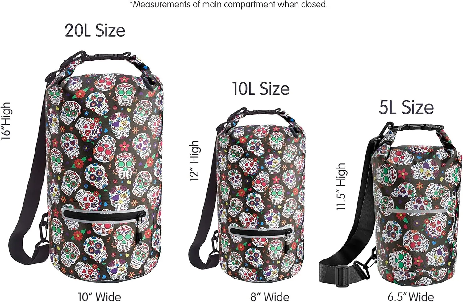 Skog  Kust DrySak - Roll Top Waterproof Bag for Travel & Outdoors - 5, 10 & 20 Liter sizes