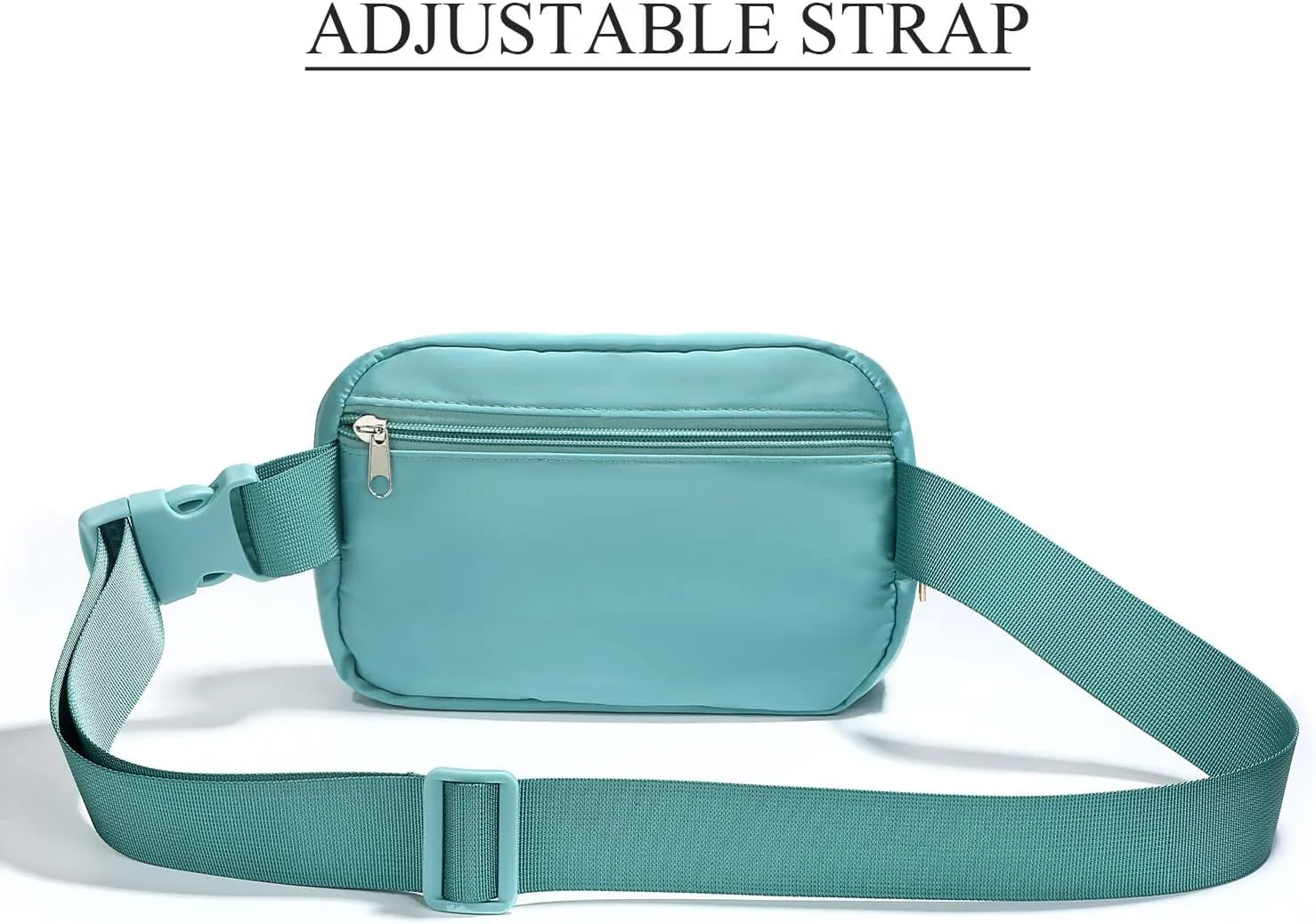 Small Nylon Belt Bag for Women Men Fanny Pack Crossbody Adjustable Strap Sling Chest Bag Bum Hip Waist Bag,light blue