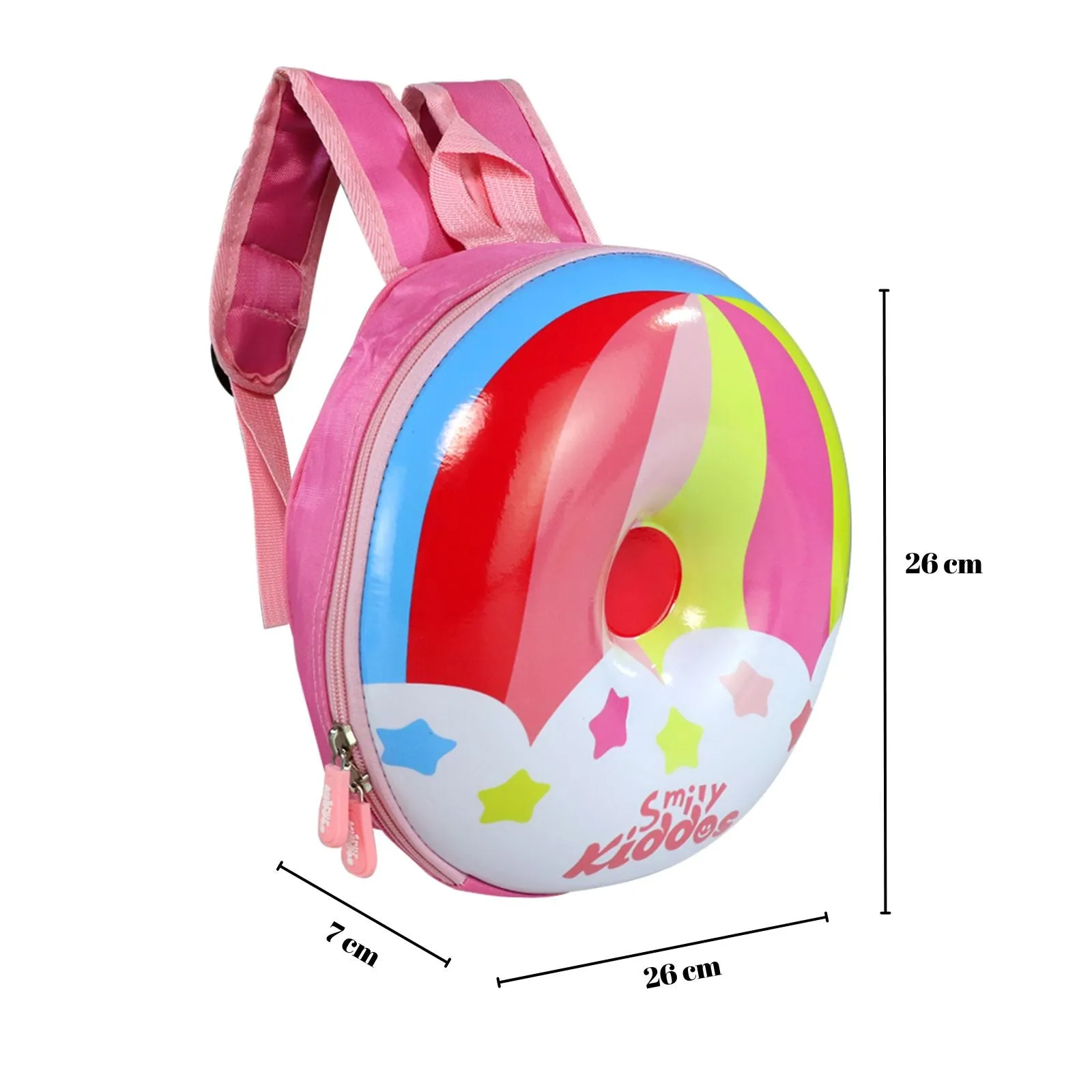 Smily Kiddos Donut Eva backpack - Rainbow Theme Pink