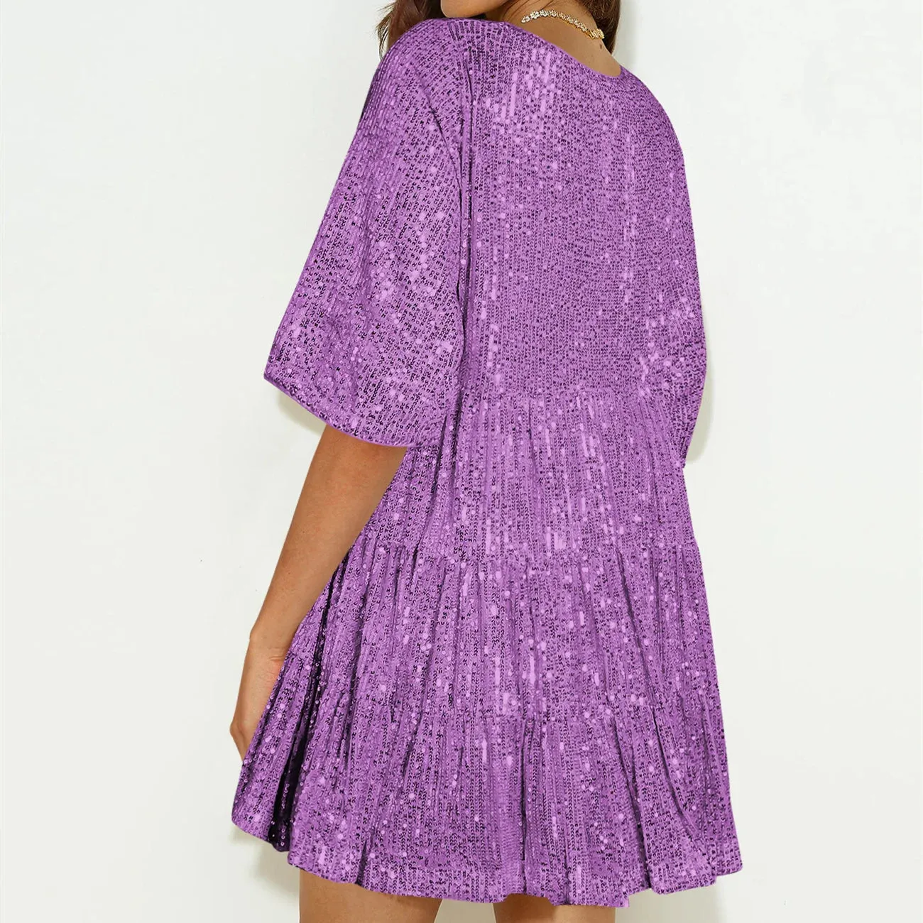 Sparkle Holiday Party Mini Dress