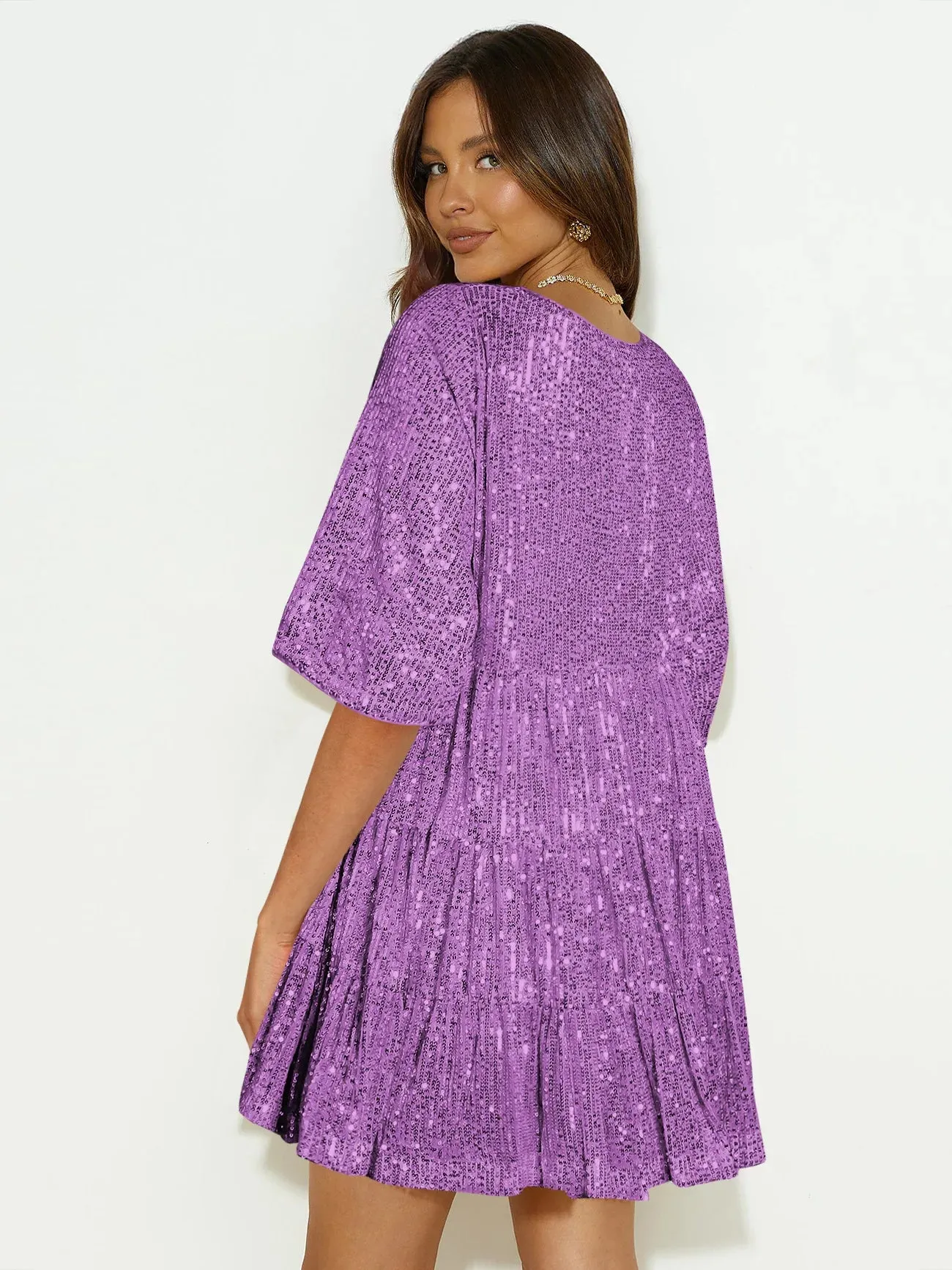 Sparkle Holiday Party Mini Dress