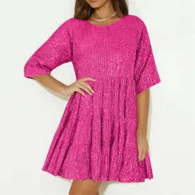Sparkle Holiday Party Mini Dress
