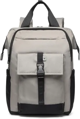 SUNNY BIRD Laptop Backpack, 15.6 Inch Laptop Work Bag, Wide Open Casual Daypack for Women, Men and Adult (Grey)