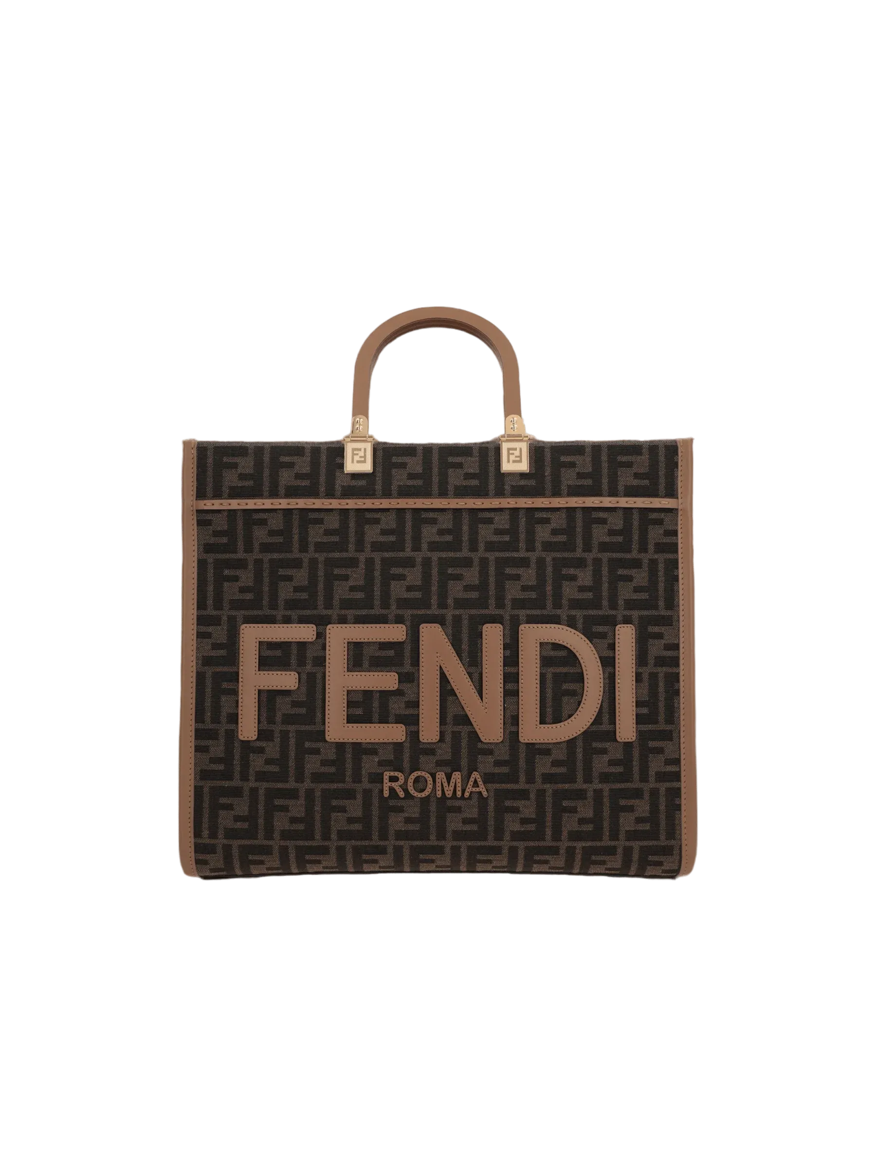 Sunshine FF Monogram Canvas Tote Bag