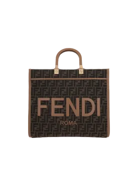Sunshine FF Monogram Canvas Tote Bag