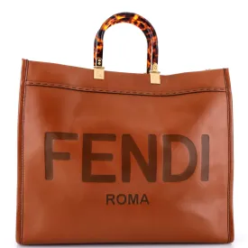 Sunshine Shopper Tote Leather Large