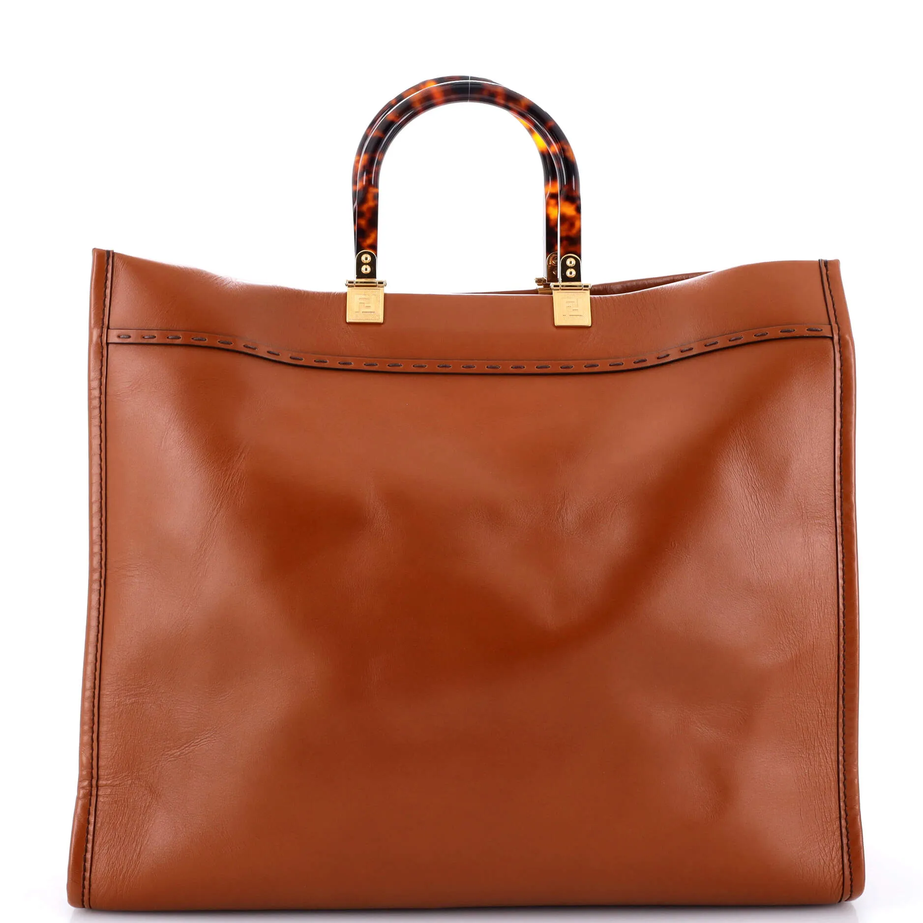 Sunshine Shopper Tote Leather Large