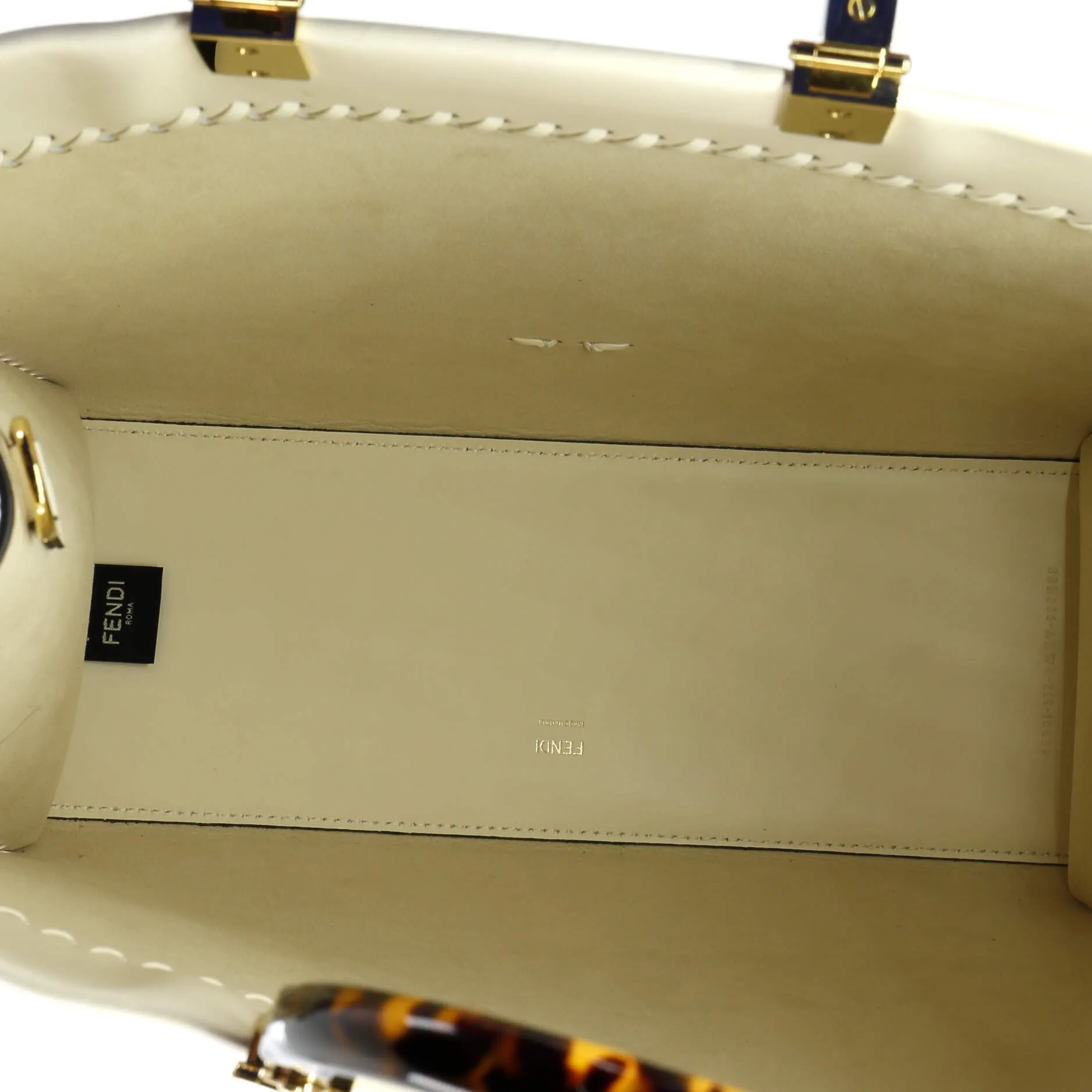 Sunshine Shopper Tote Whipstitch Leather Medium