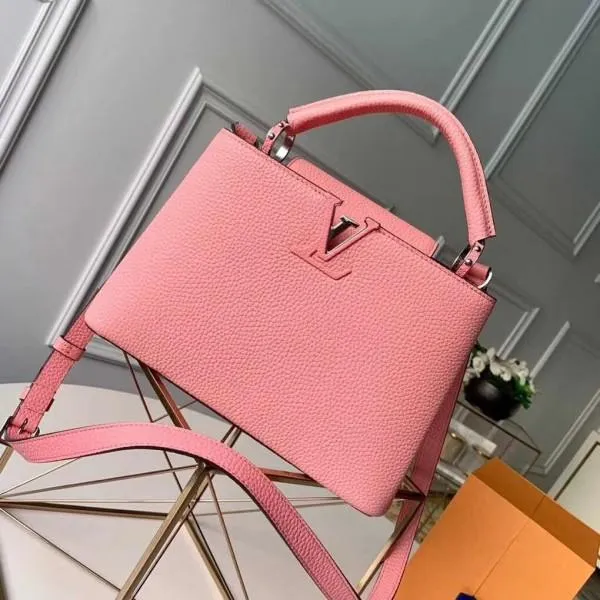 Taurillon Leather Capucines Bb/pm Top Handle Bag M94586 Pink 2020 Collection