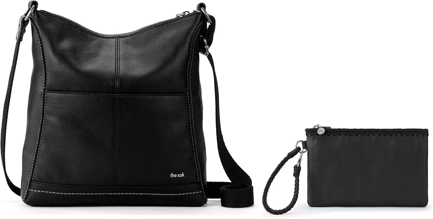 The Sak Lucia Crossbody Bag and Vita Wristlet, Leather Purse and Wallet Bundle