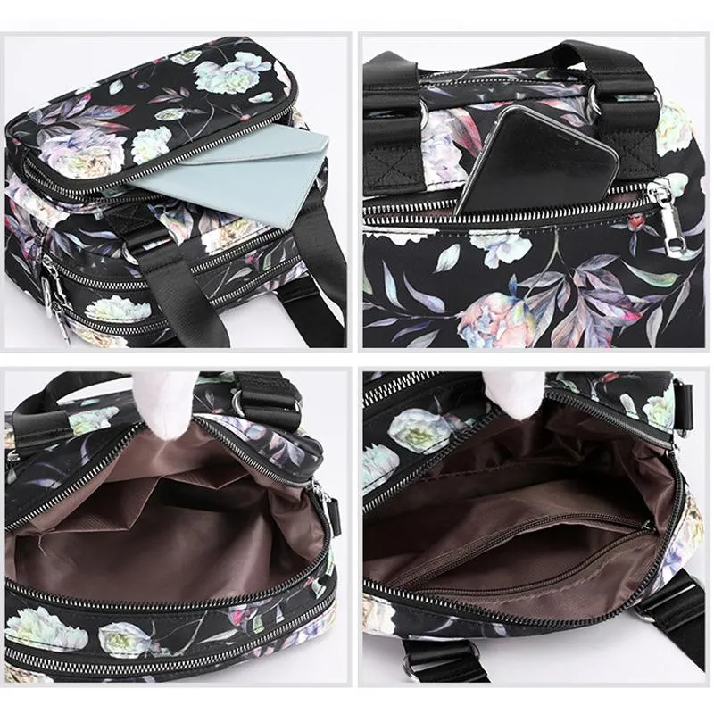 Waterproof Floral Crossbody Bag
