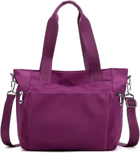 Women Nylon Tote Bag Water resistant Multi-function Shoulder Handbag Light Travel Messenger Bags